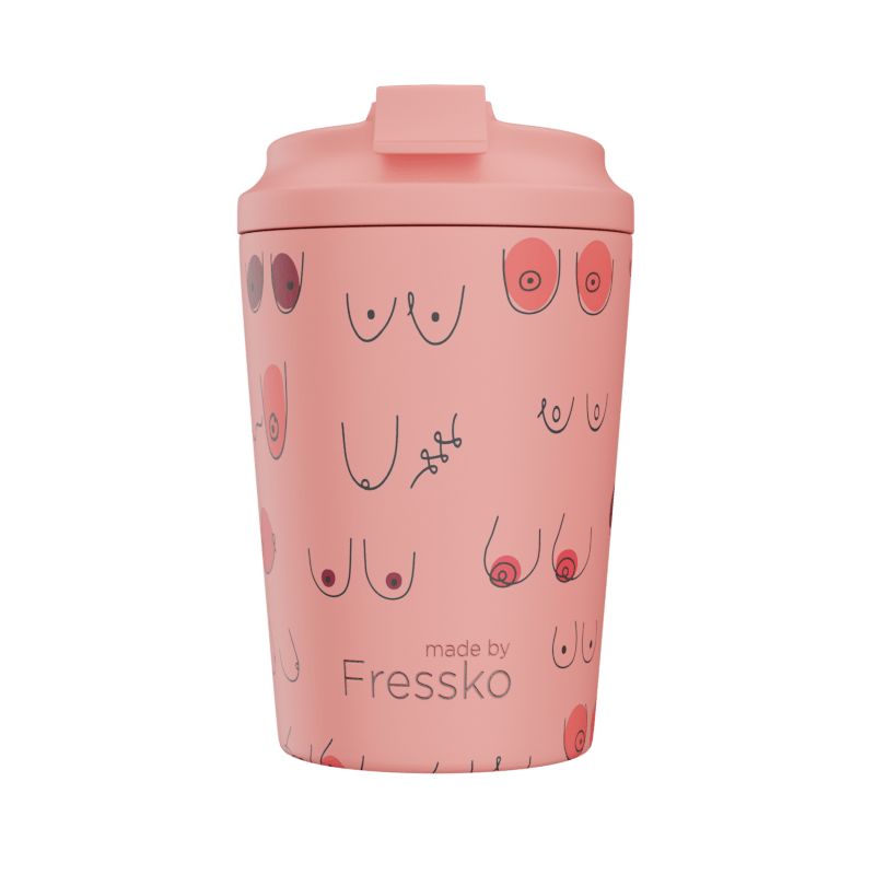 FRESSKO Camino Reusable Cup 12oz - Boobie Peachy COFFEE, TEA & DRINKS - Zabecca Living