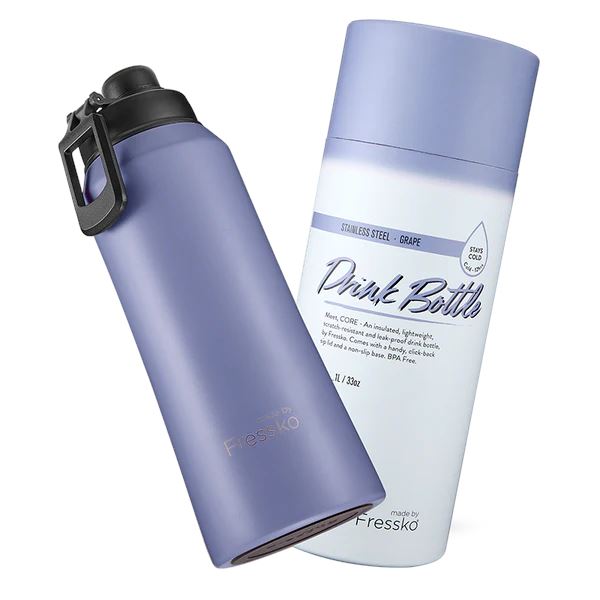 FRESSKO Core Drink Bottle 1L - Grape COFFEE, TEA & DRINKS - Zabecca Living