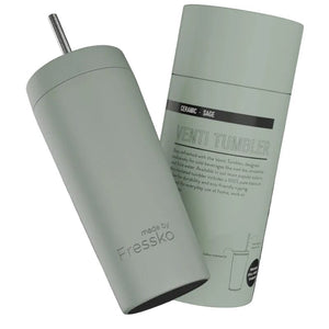 FRESSKO Venti Ceramic Tumbler 600ml - Sage COFFEE, TEA & DRINKS - Zabecca Living