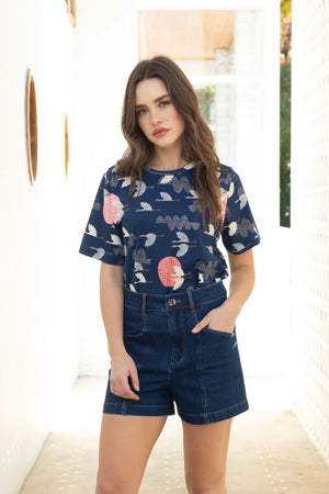 FROCK ME OUT 1000 Cranes Tee Tee - Zabecca Living