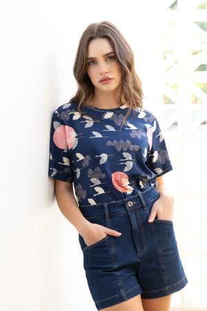 FROCK ME OUT 1000 Cranes Tee Tee - Zabecca Living