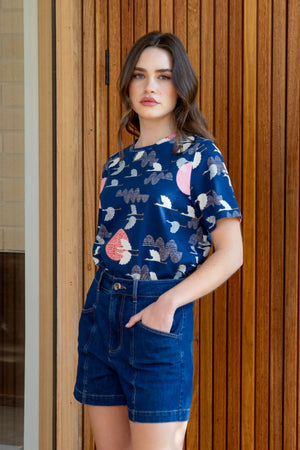 FROCK ME OUT 1000 Cranes Tee Tee - Zabecca Living