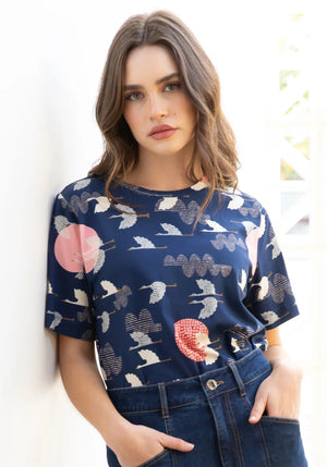 FROCK ME OUT 1000 Cranes Tee Tee - Zabecca Living