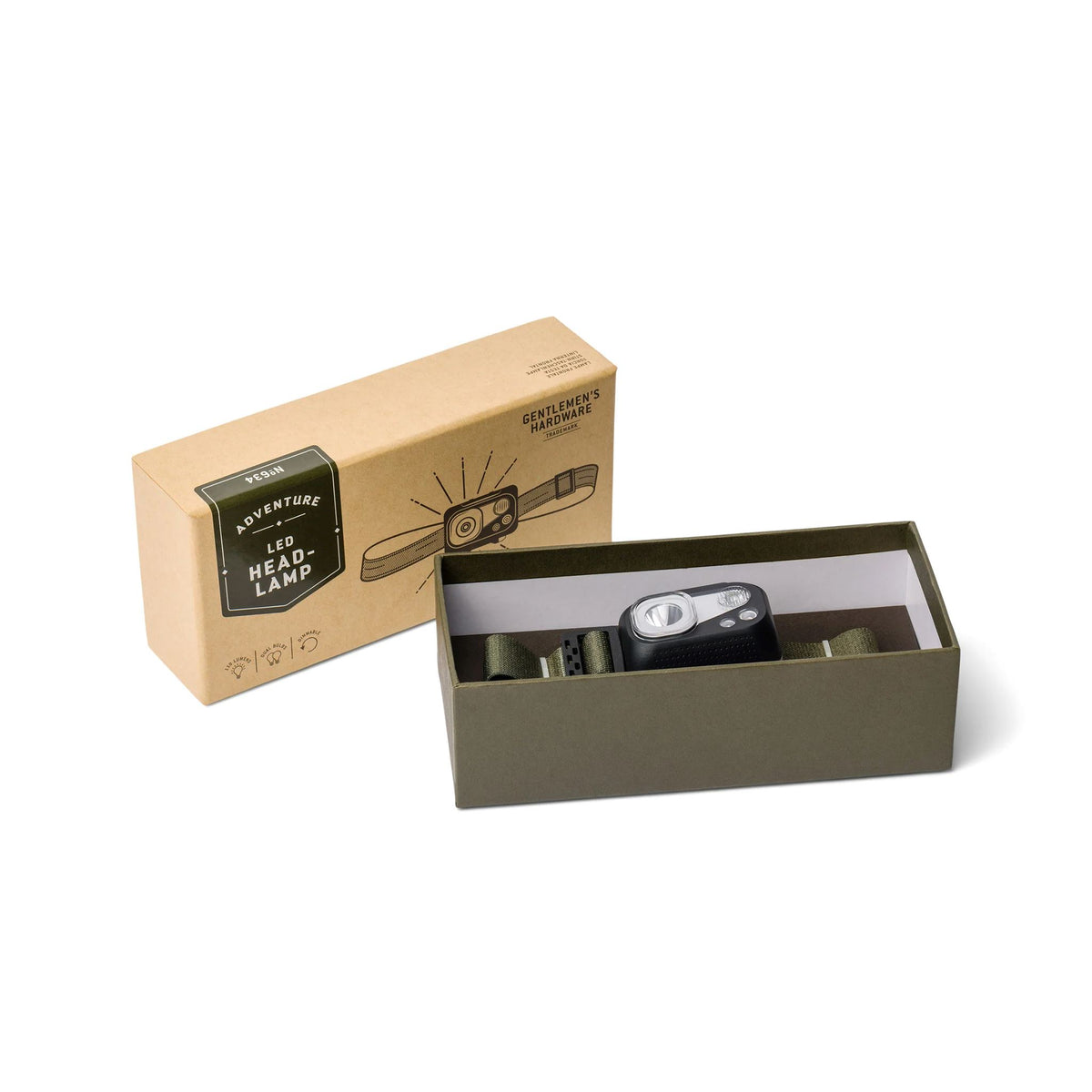 GENTLEMEN'S HARDWARE LED Head Lamp PICNIC & HOLIDAYS - Zabecca Living