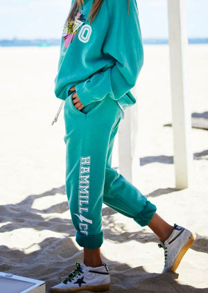 HAMMILL & CO Beach Track Pant - Faded Jade PANTS - Zabecca Living