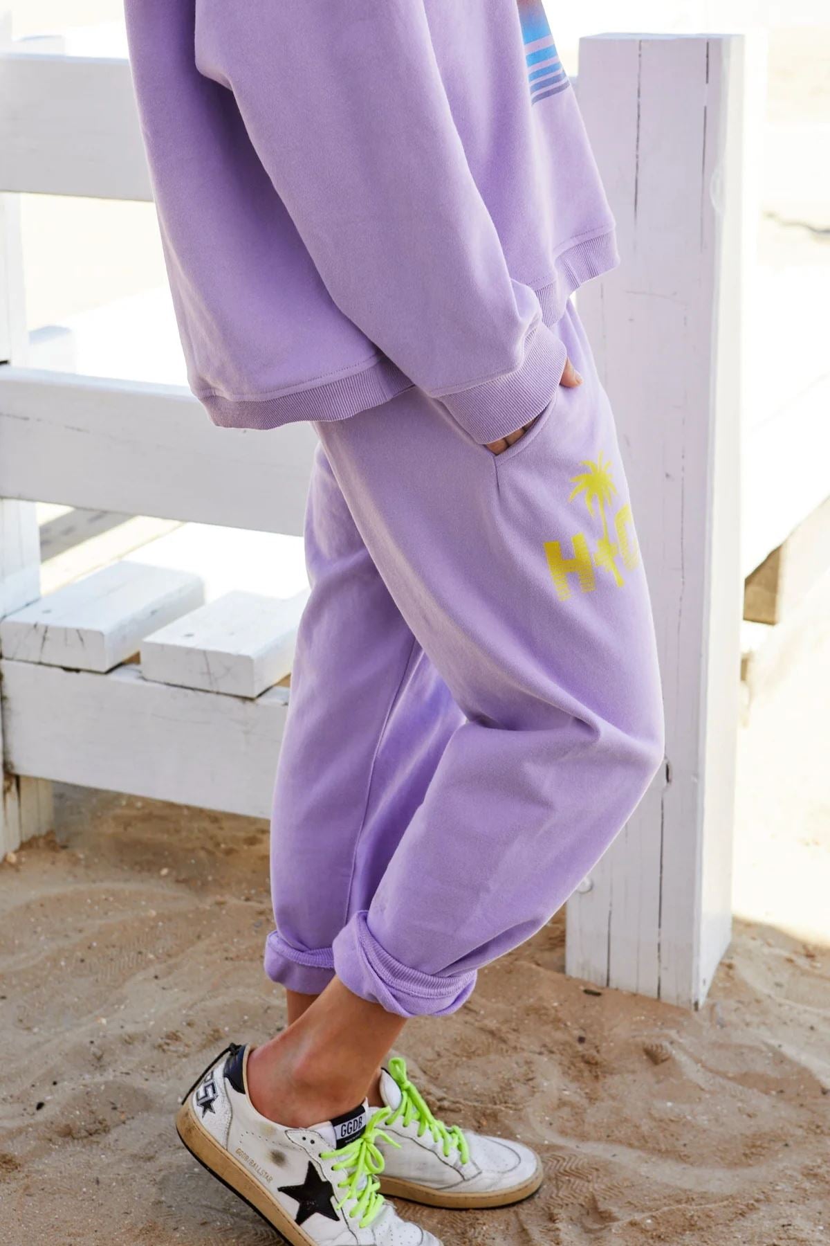 HAMMILL & CO California Track Pant - Lavender PANTS - Zabecca Living