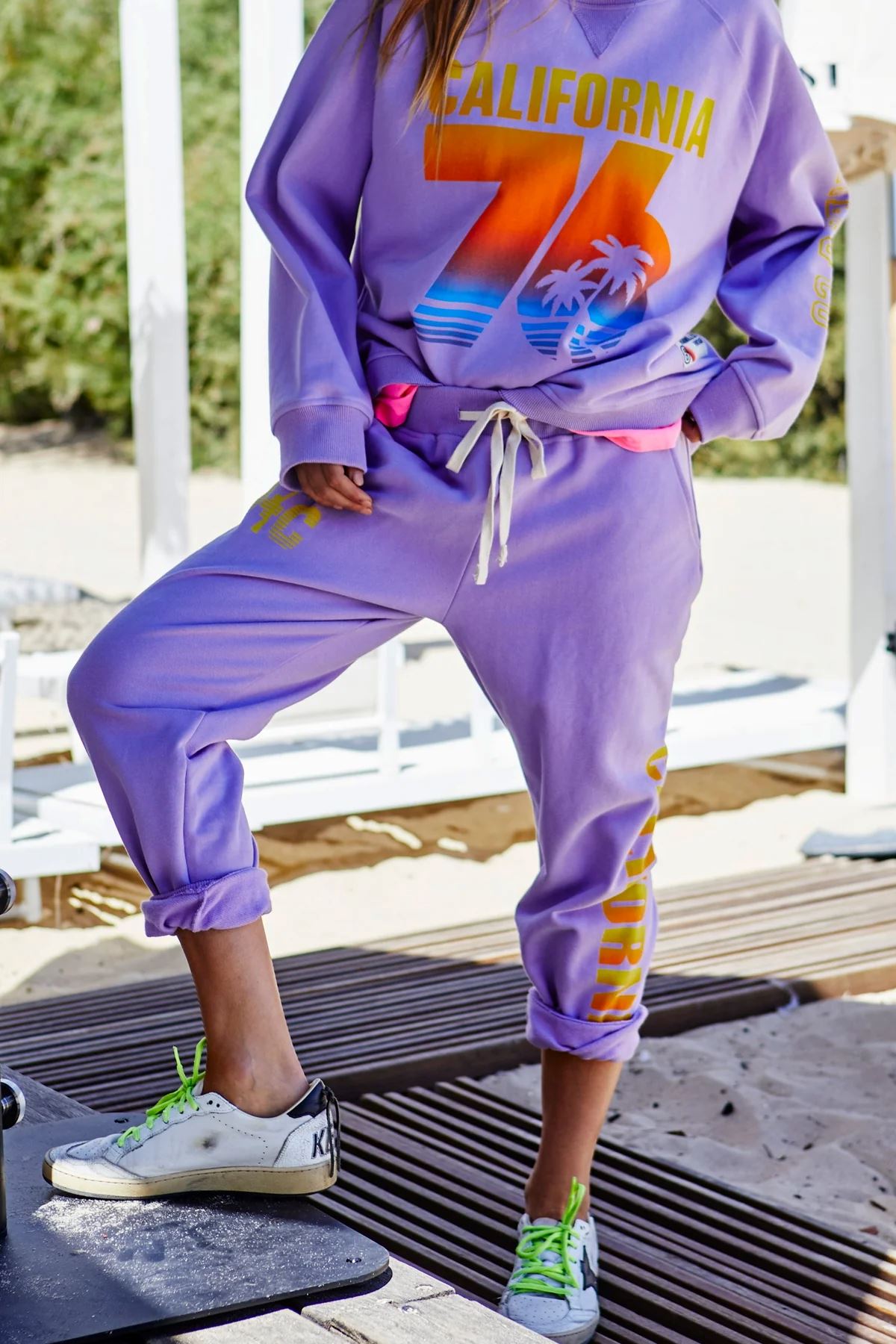 HAMMILL & CO California Track Pant - Lavender PANTS - Zabecca Living