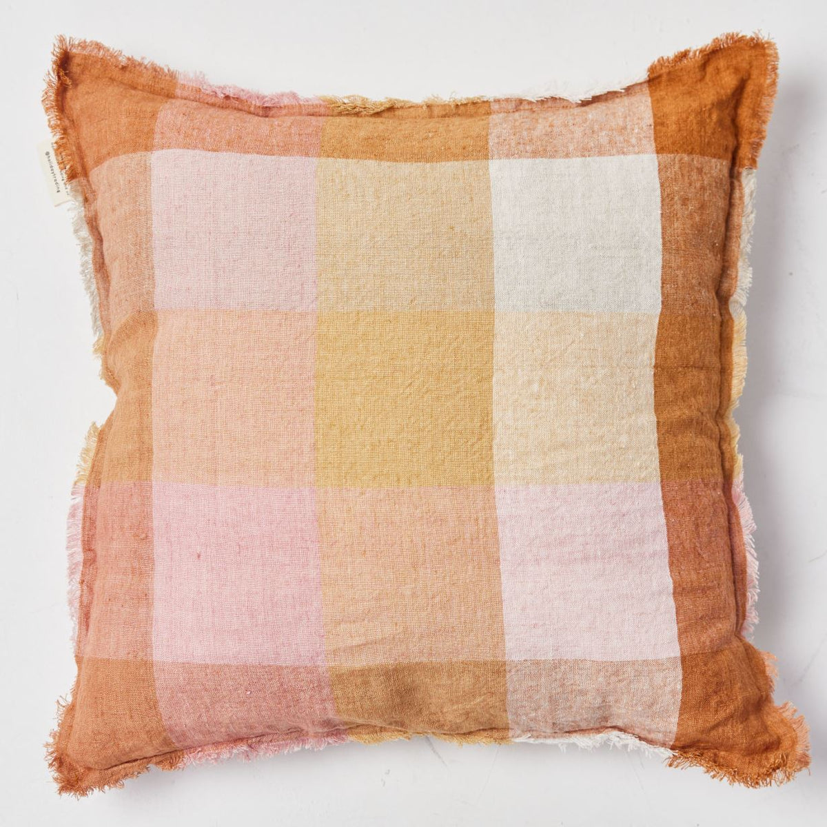 HOLIDAY Cordoba Check Cushion - Nutmeg Cushion - Zabecca Living