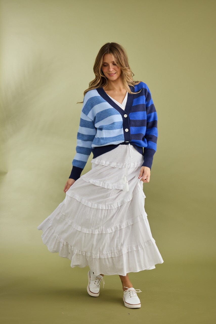 HOLIDAY Samba Cardi - Navy Multi CARDIGAN - Zabecca Living