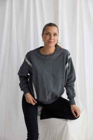 HOMELOVE Energy Sweater - Charcoal SWEATER - Zabecca Living