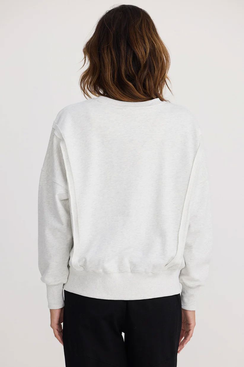 HOMELOVE Energy Sweater - Grey Marle Jumpers + Knitwear - Zabecca Living
