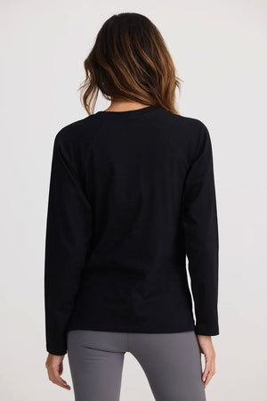 HOMELOVE Oh Sunday Top - Black Long Sleeve Tee - Zabecca Living