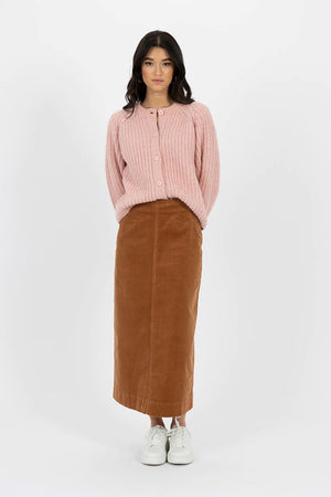 HUMIDITY LIFESTYLE Billie Cord Skirt - Caramel Skirt - Zabecca Living