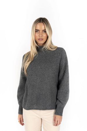 HUMIDITY LIFESTYLE Chantae Jumper - Grey Jumpers + Knitwear - Zabecca Living