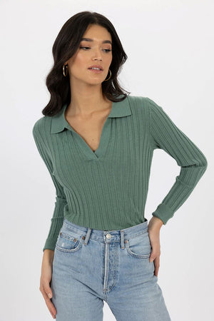 HUMIDITY LIFESTYLE Elise Top - Green Jumpers + Knitwear - Zabecca Living