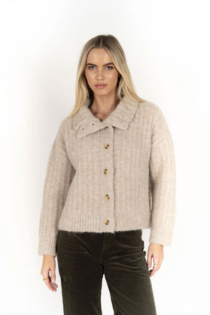 HUMIDITY LIFESTYLE Fuse Cardi - Oatmeal CARDIGAN - Zabecca Living