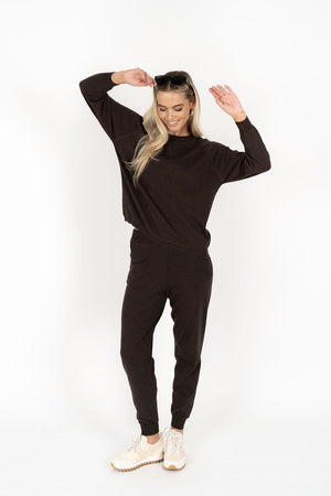 HUMIDITY LIFESTYLE Lexie Sweater - Expresso Jumpers + Knitwear - Zabecca Living
