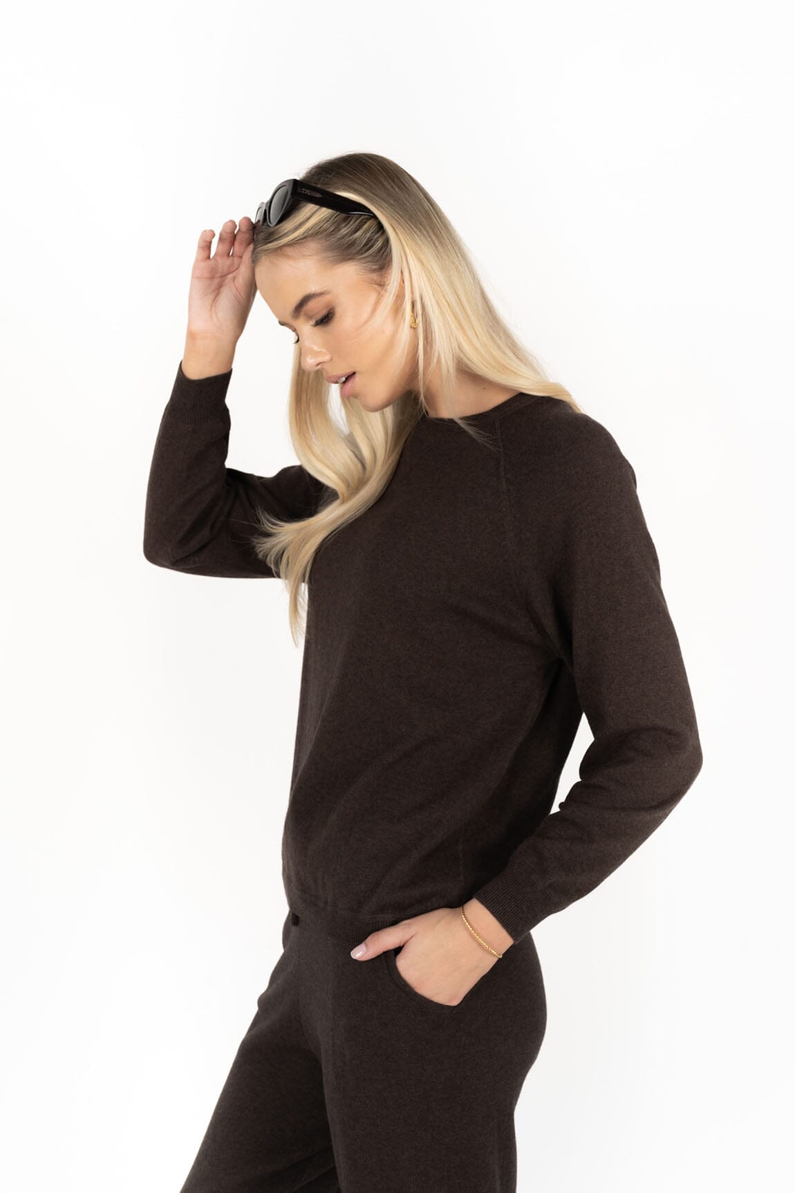 HUMIDITY LIFESTYLE Lexie Sweater - Expresso Jumpers + Knitwear - Zabecca Living