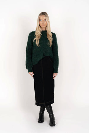 HUMIDITY LIFESTYLE Neve Jumper - Green Jumpers + Knitwear - Zabecca Living