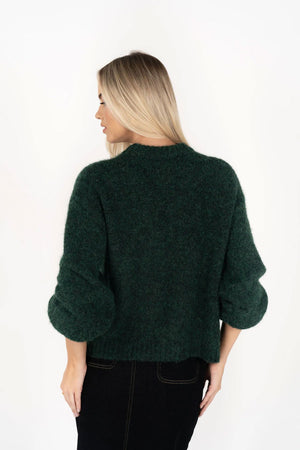 HUMIDITY LIFESTYLE Neve Jumper - Green Jumpers + Knitwear - Zabecca Living