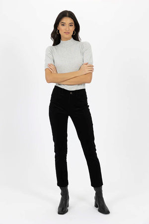 HUMIDITY LIFESTYLE Queen Cord Jean - Black JEANS - Zabecca Living