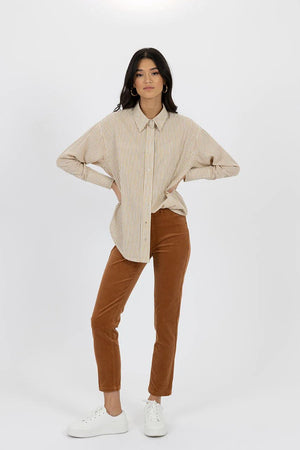 HUMIDITY LIFESTYLE Queen Cord Jean - Caramel JEANS - Zabecca Living
