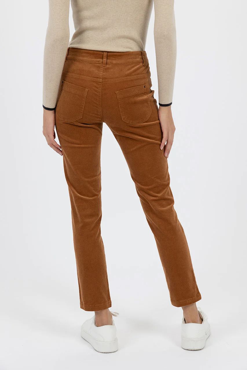 HUMIDITY LIFESTYLE Queen Cord Jean - Caramel JEANS - Zabecca Living