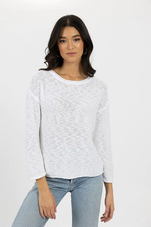 HUMIDITY LIFESTYLE Sofia Sweater - White Top - Zabecca Living
