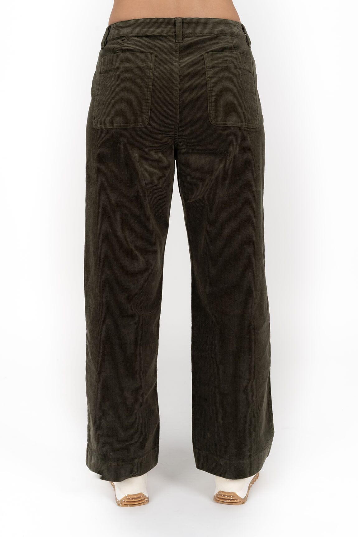 HUMIDITY LIFESTYLE Suki Cord Pant - Moss PANTS - Zabecca Living