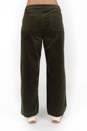 HUMIDITY LIFESTYLE Suki Cord Pant - Moss PANTS - Zabecca Living