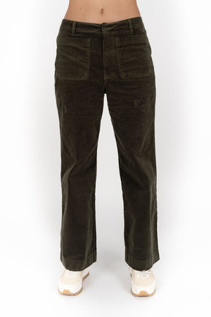 HUMIDITY LIFESTYLE Suki Cord Pant - Moss PANTS - Zabecca Living