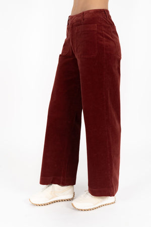 HUMIDITY LIFESTYLE Suki Cord Pant - Rust PANTS - Zabecca Living