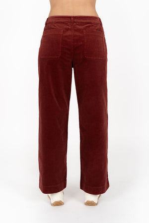HUMIDITY LIFESTYLE Suki Cord Pant - Rust PANTS - Zabecca Living