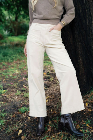 HUMIDITY LIFESTYLE Suki Cord Pant - Vanilla PANTS - Zabecca Living