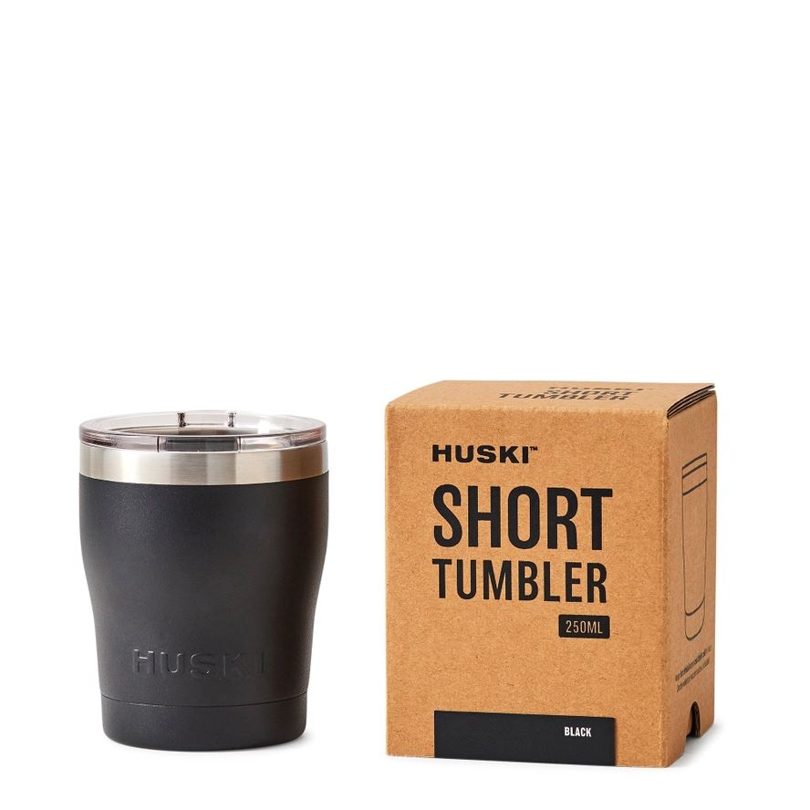 HUSKI Short Tumbler - Black DRINKWARE - Zabecca Living