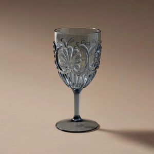 INDIGO LOVE Flemington Acrylic Wine Glass - Blue DRINKWARE - Zabecca Living