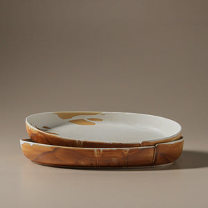 INDIGO LOVE Kintsu Oval Platter Plate - Zabecca Living