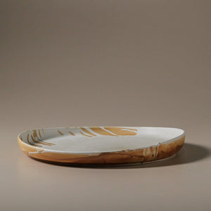 INDIGO LOVE Kintsu Round Platter Plate - Zabecca Living