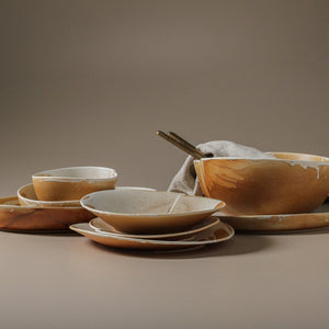 INDIGO LOVE Kintsu Round Platter Plate - Zabecca Living