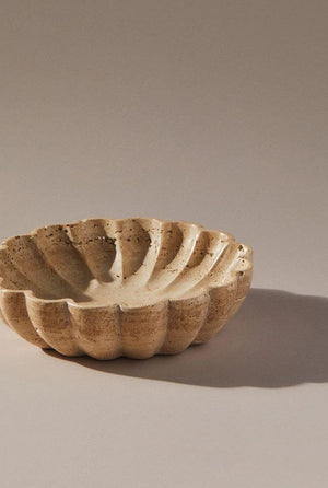 INDIGO LOVE Sofia Travertine Bowl KITCHEN + DINING - Zabecca Living