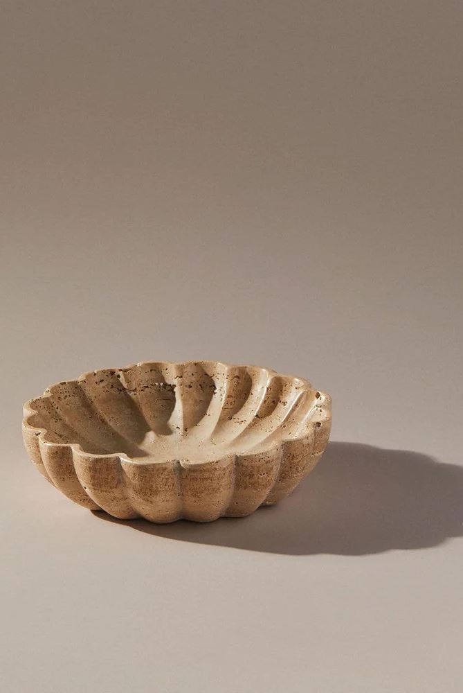 INDIGO LOVE Sofia Travertine Bowl KITCHEN + DINING - Zabecca Living