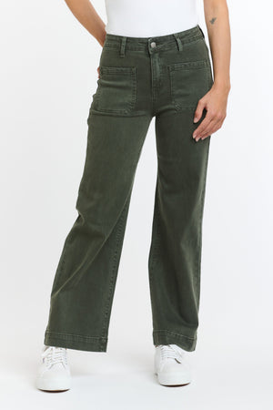 ITALIAN STAR Bobbi Jeans 7/8 - Military JEANS - Zabecca Living