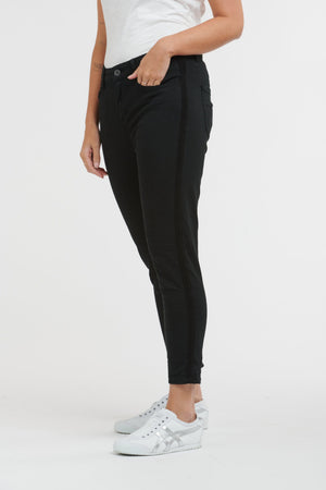 ITALIAN STAR Chain Jeans - Black JEANS - Zabecca Living