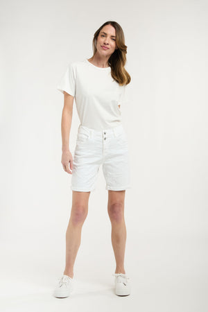ITALIAN STAR Emma Shorts - White SHORTS - Zabecca Living