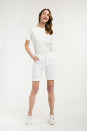 ITALIAN STAR Emma Shorts - White SHORTS - Zabecca Living