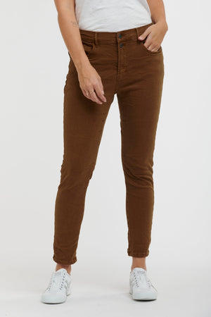 ITALIAN STAR Emma Stretch Jeans - Brick JEANS - Zabecca Living