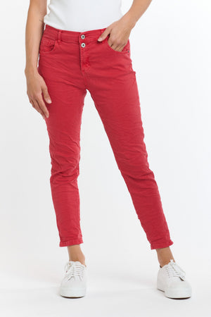 ITALIAN STAR Emma Stretch Jeans - Chilli JEANS - Zabecca Living