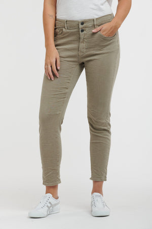 ITALIAN STAR Emma Stretch Jeans - Elk JEANS - Zabecca Living