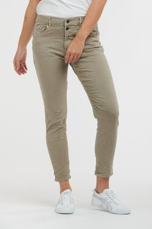 ITALIAN STAR Emma Stretch Jeans - Elk JEANS - Zabecca Living