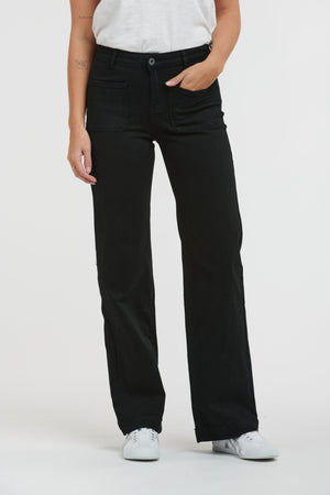 ITALIAN STAR Macey Jeans - Black JEANS - Zabecca Living